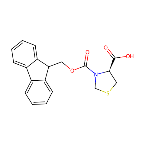 FMOC-D-硫代脯氨酸结构图