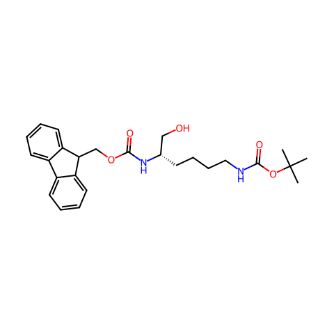Fmoc-L-Lysinol(Boc)结构图