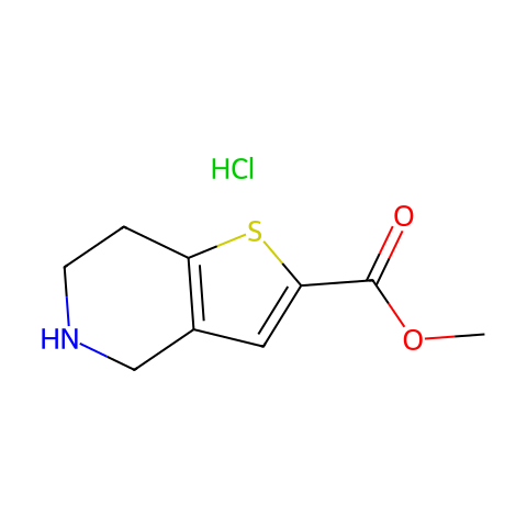Methyl 4,5,6,7-tetrahydrothieno[3,2-c]pyridine-2-carboxylate hydrochloride结构图
