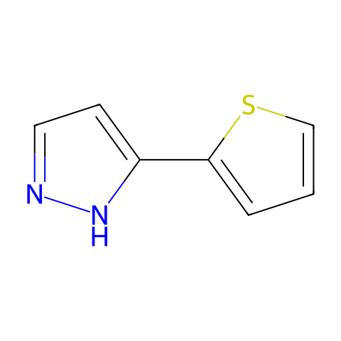 5-(2-噻吩)-1H-吡唑结构图