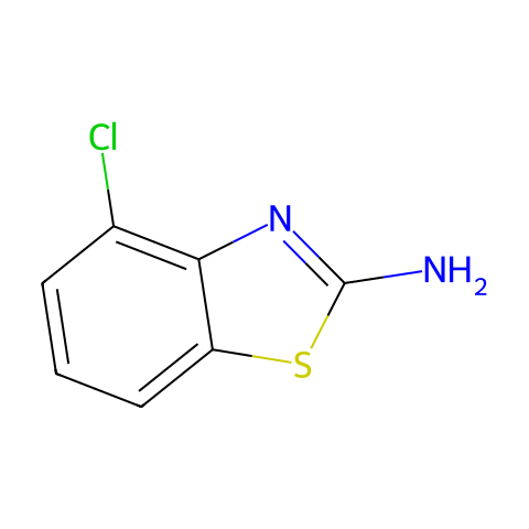 2-氨基-4-氯代苯并噻唑结构图