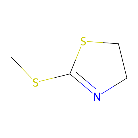 2-(甲硫基)-2-噻唑啉结构图