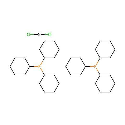 双(三环己基膦)二氯化镍(II)结构图