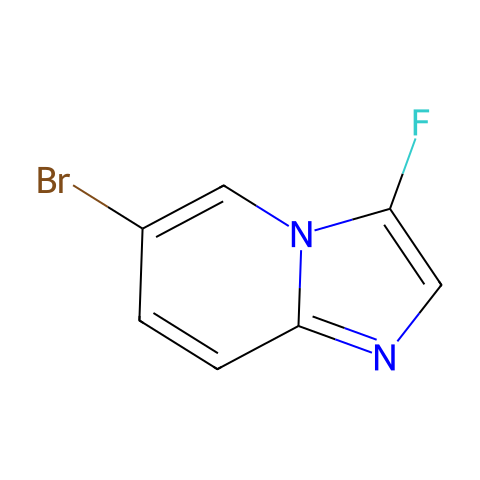 6-bromo-3-fluoro-imidazo[1,2-a]pyridine结构图