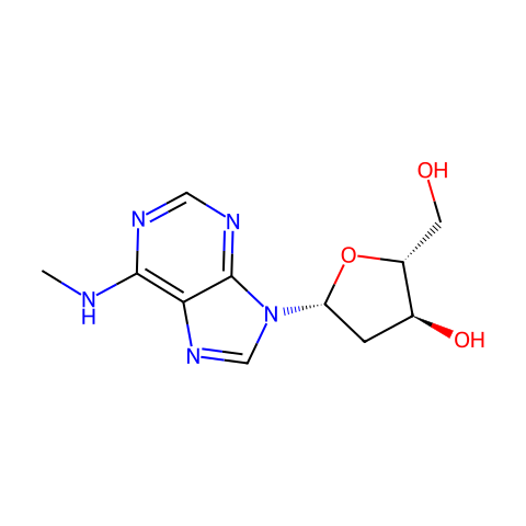 N6-甲基-2'-脱氧腺苷结构图