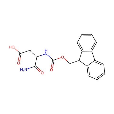 Fmoc-Asp-NH2结构图