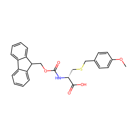 FMOC-D-CYS(MOB)-OH结构图