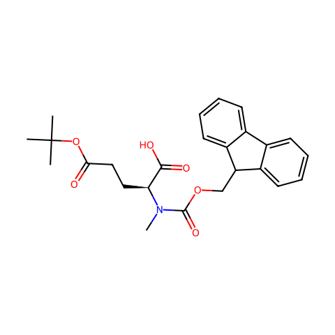 Fmoc-N-甲基-L-谷氨酸 5-叔丁酯结构图