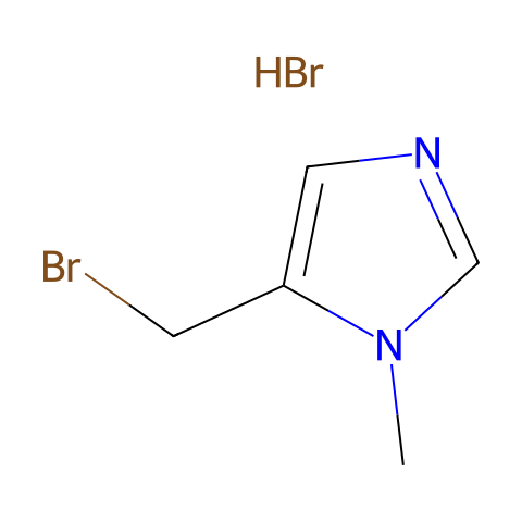 5-(Bromomethyl)-1-methyl-1H-imidazole hydrobromide结构图
