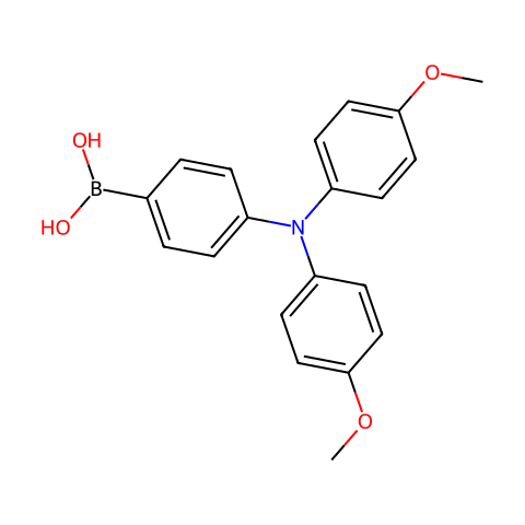 [4-[双(4-甲氧基苯基)氨基]苯基]硼酸 (含不同量的酸酐)结构图