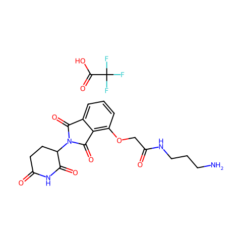 Thalidomide-O-amido-C3-NH2 (TFA)结构图