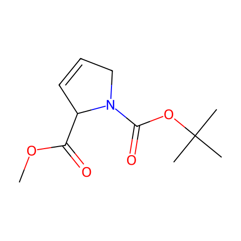 O1-tert-butyl O2-methyl 2,5-dihydropyrrole-1,2-dicarboxylate结构图