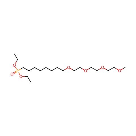 m-PEG4-(CH2)8-phosphonic acid ethyl ester结构图