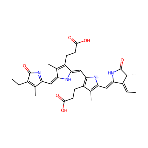 Phycocyanobilin (microbial source)结构图