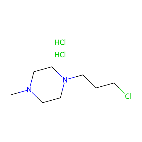 1-(3-氯丙基)-4-甲基哌嗪二盐酸盐结构图