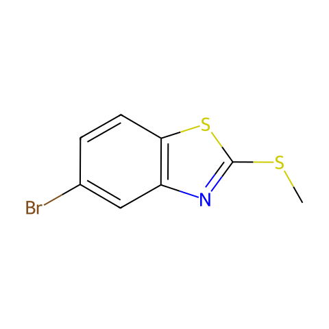 5-溴-2-(甲硫基)苯并噻唑结构图