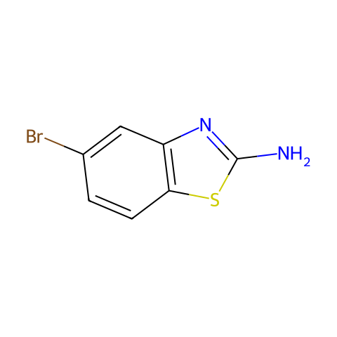 2-氨基-5-溴苯并噻唑结构图