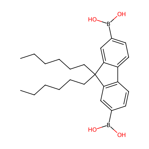 9,9-二己基芴-2,7-二硼酸结构图