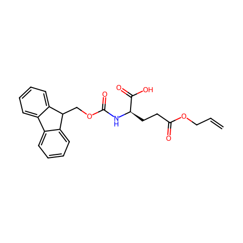 N-[芴甲氧羰基]-D-谷氨酸 5-(2-丙烯基)酯结构图