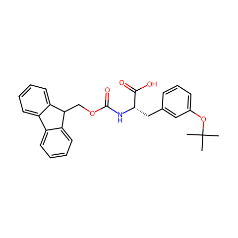 (S)-FMOC-META-TYROSINE O-TERT-BUTYL ETHER结构图