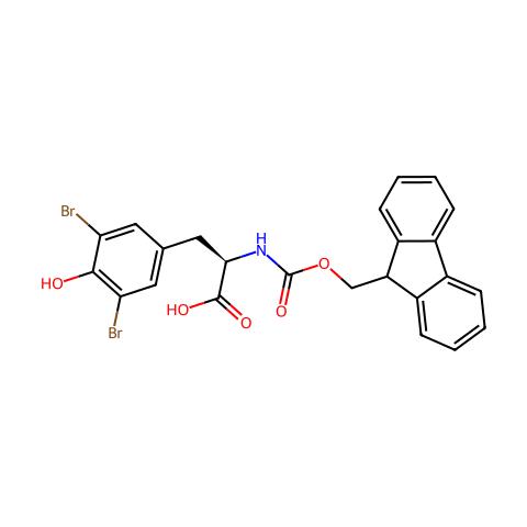 FMOC-D-TYR(3,5-BR2)-OH结构图