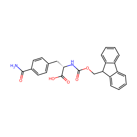 FMOC-D, L-PHE(4-C(O)NH2)结构图