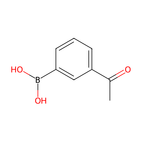 3-乙酰基苯硼酸 (含不同量的酸酐)结构图