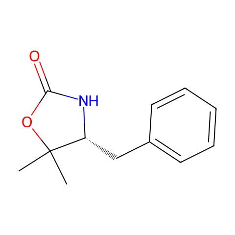 (R)-(+)-4-苄基-5,5-二甲基-2-噁唑烷酮结构图