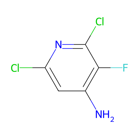 2,6-二氯-3-氟吡啶-4-胺结构图