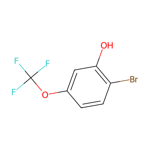 2-溴-5-(三氟甲氧基)苯酚结构图