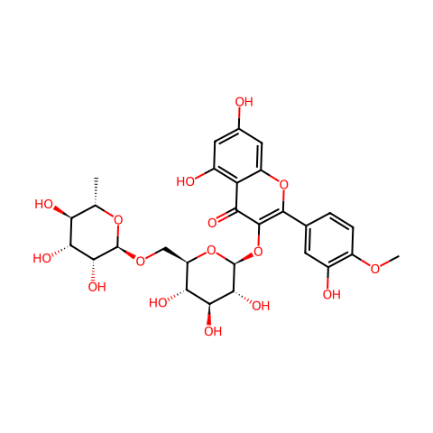 柽柳黄素 3-O-芸香糖苷结构图