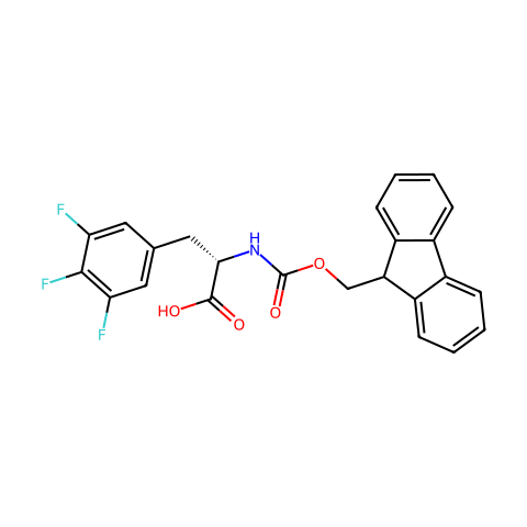 FMOC-L-3,4,5-三氟苯基丙氨酸结构图
