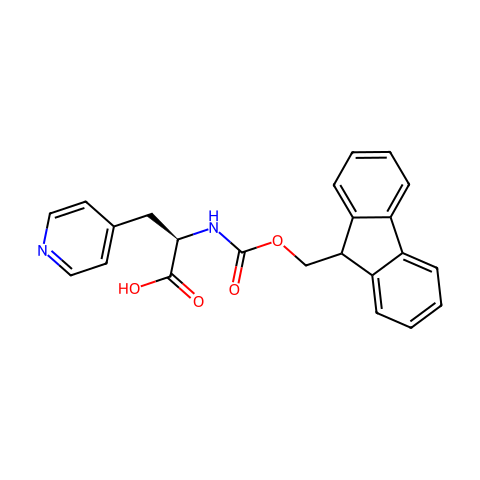 FMOC-D-3-(4-吡啶基)-丙氨酸结构图