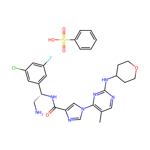 ASN007 benzenesulfonate结构图