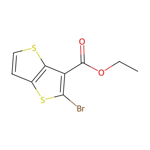 ETHYL 2-BROMOTHIENO[3,2-B]THIOPHENE-3-CARBOXYLATE结构图