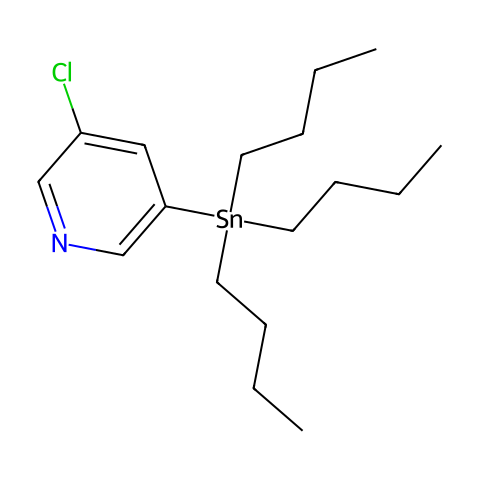 5-氯-3-(三丁基锡烷基)吡啶结构图