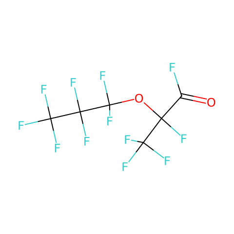 全氟(2-甲基-3-氧杂己基)氟化物结构图