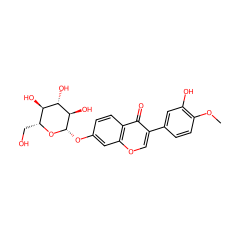 毛蕊异黄酮苷 分子结构图