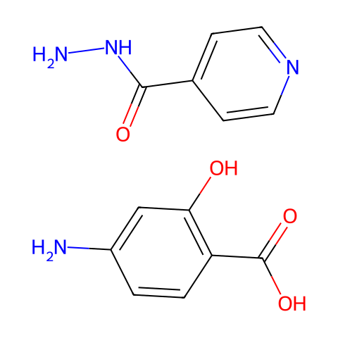 对氨基水杨酸异烟肼结构图