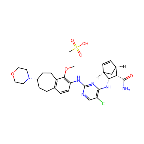 CEP-28122 mesylate salt结构图