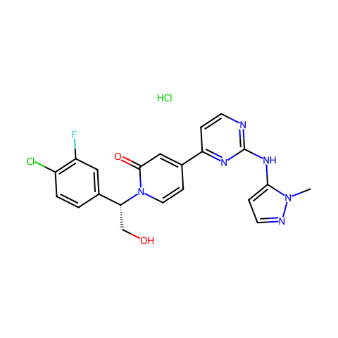 GDC-0994 (hydrochloride)结构图