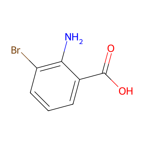 2-氨基-3-溴苯甲酸结构图