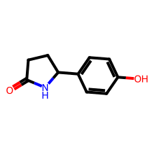 5-(4-hydroxyphenyl)-2-Pyrrolidinone结构图