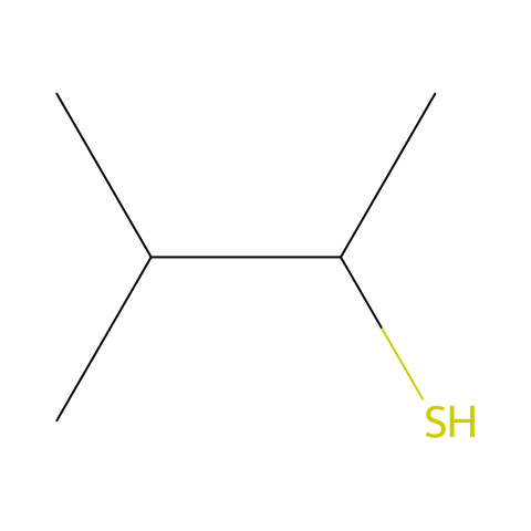 3-甲基-2-丁硫醇结构图