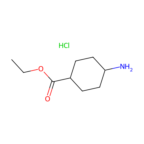 Ethyl trans-4-Aminocyclohexanecarboxylate Hydrochloride结构图