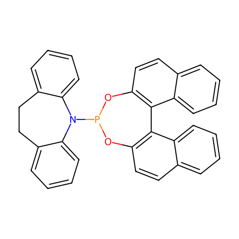 5-(11bR)-二萘并[2,1-d:1',2'-f][1,3,2]二氧磷杂环庚-4-基-10,11-二氢-5H-二苯并[b,f]氮杂卓结构图