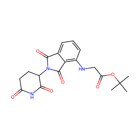 Thalidomide-NH-CH2-COO(t-Bu)结构图