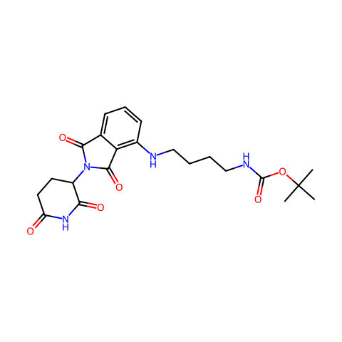 Thalidomide-NH-C4-NH-Boc结构图