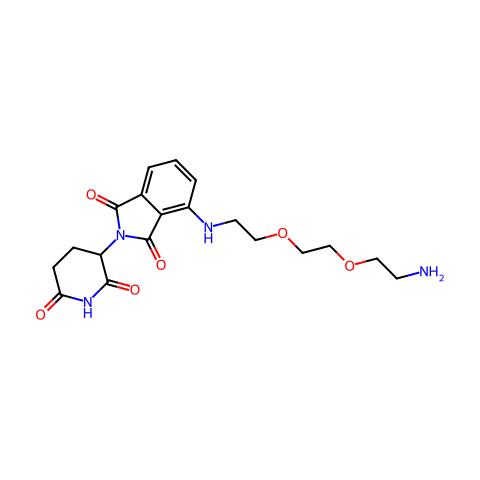 Thalidomide-NH-PEG2-C2-NH2结构图
