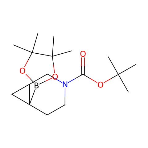 tert-butyl 6-(4,4,5,5-tetramethyl-1,3,2-dioxaborolan-2-yl)-3-azabicyclo[4.1.0]heptane-3-carboxylate结构图
